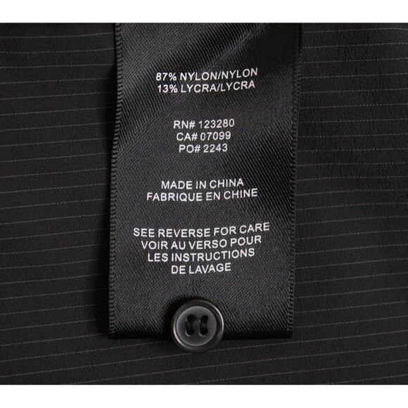 Travis Mathew Men's Long Sleeve Button Down Shirt Black W/Grey Stripes 2XL - Picture 7 of 8